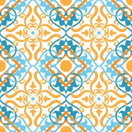 Flower retro seamless background  Vintage floral keltik Irish wallpaper  Texture  illustration  Pattern celtic style のイラスト素材
