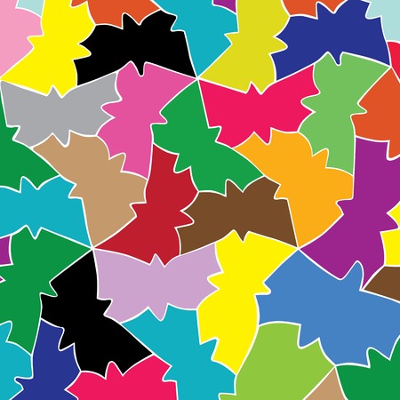 butterfly pattern of geometric shape  Colorful mosaic banner triangle vector hipster background の写真素材