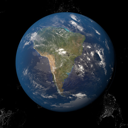 North America Canada USA from space.の写真素材