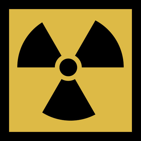 The radiation vector icon. Radiation symbol.のイラスト素材