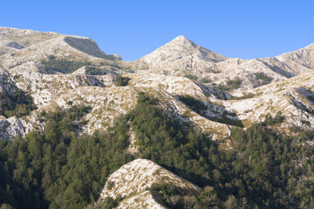 Biokovo park, Croatia, Dalmatia, mountains sea panoramic landscape photoの写真素材