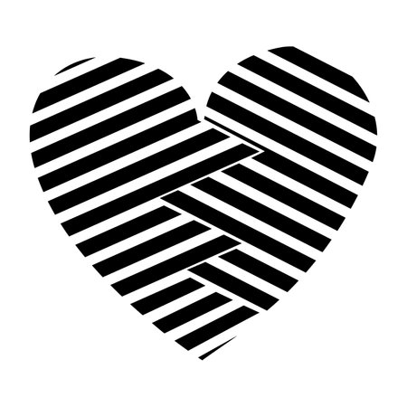 Stylish vector logo emblems for Your design. Simple creative geometric signs collection heart love tattooのイラスト素材