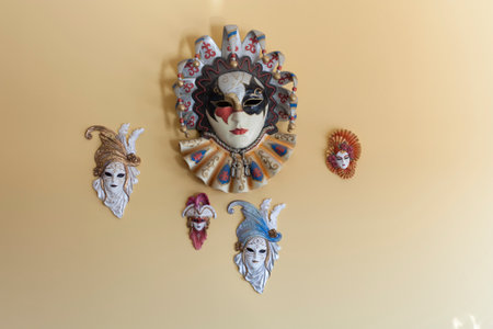 bright carnival masks photoの写真素材