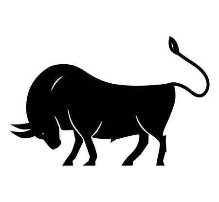 Bull Logo Design vector animal farm meat designのイラスト素材