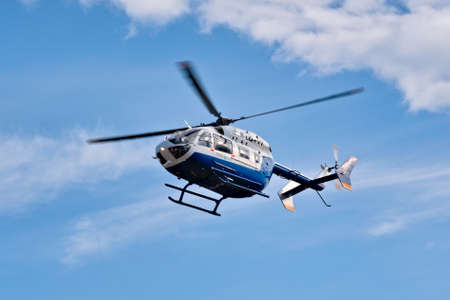 2020-09-06, Mendoza, Argentina. An Airbus EC145 helicopter, belonging to the public safety department of Mendoza, Argentina.のeditorial素材
