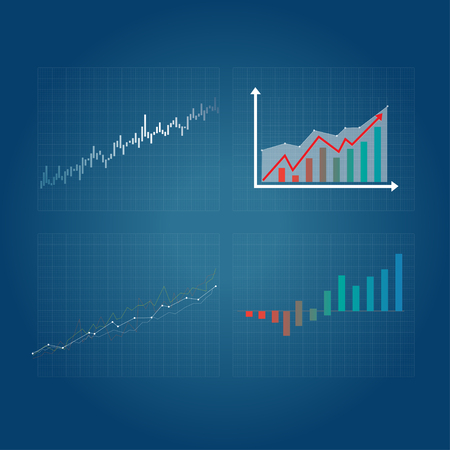 Business graph up. Infographics success. Presentation of business growthのイラスト素材