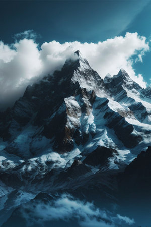 Beautiful mountains landscapes in Cordillera Blanca, Peru, South Americaの素材