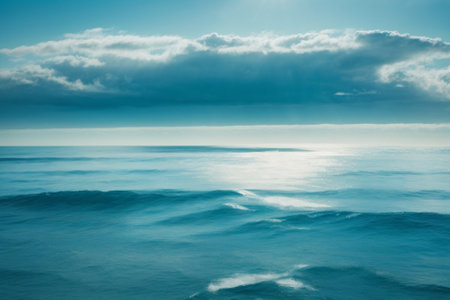 Seascape with sea and sky. Beautiful seascape.の素材