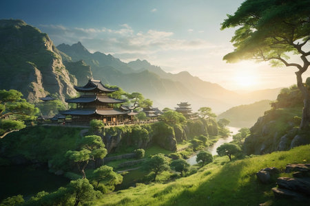 Mt. Seoraksan National Park, South Korea.の素材