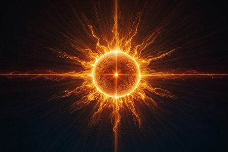 Solar eclipse of the sun. Solar eclipse of the sun. Solar eclipse.の素材