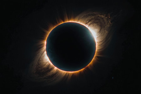 Solar Eclipse of the Sun. Solar Eclipse of the Sun. Solar Eclipse.の素材