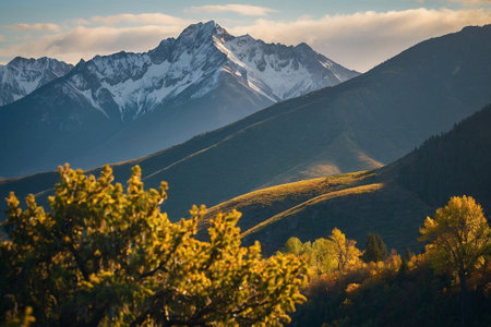 Autumn in the mountains, Russia, Siberia, Altai mountainsの素材