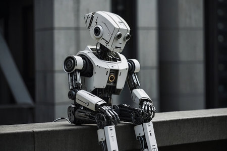 Robot in London. This is the worlds largest robot.の素材