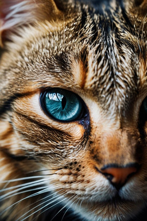 Portrait of a cat with blue eyes. Close-up.の素材
