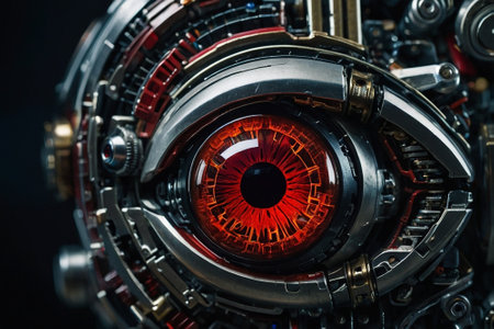 Close-up view of the inside of a modern aircraft engine.の素材