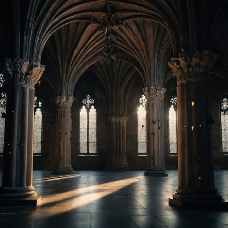 Interior of the Monastery of Batalha, Portugal.の素材