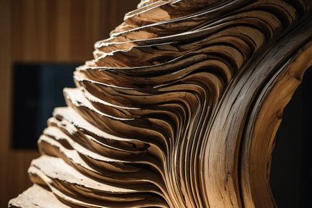 Close up of a stack of old books on a wooden table.の素材