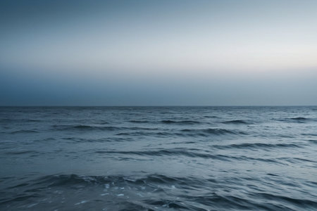 beautiful seascape with sea and sky. long exposure.の素材