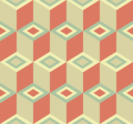 Seamless geometric pattern with rhombuses. Vector illustration.の写真素材