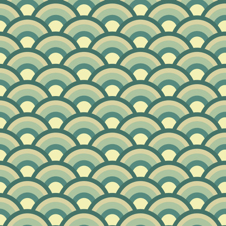 Seamless pattern with waves. Vector illustration for your design.の写真素材