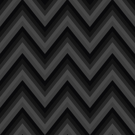 Black and gray zig zag seamless pattern. Vector illustration.の写真素材