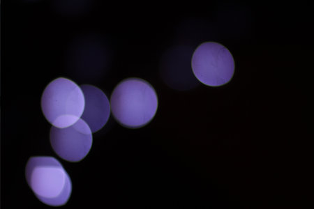 Abstract circular bokeh background,defocused lights at night.の写真素材
