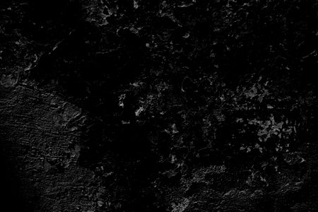 Black grunge wall texture. Abstract background for design. Monochrome.の写真素材