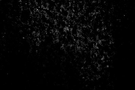 Black grunge texture. Place over any object create black dirty grunge effect. Distress grunge texture easy to use overlay. Distress floor black dirty old grain texture.の写真素材