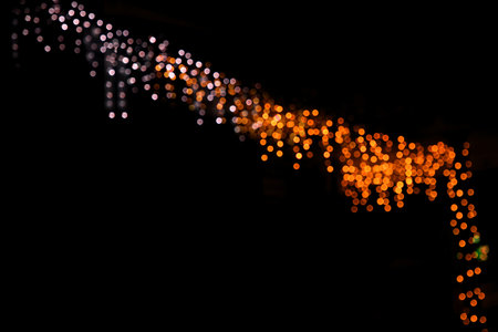 Abstract Bokeh light on black background, bokeh background