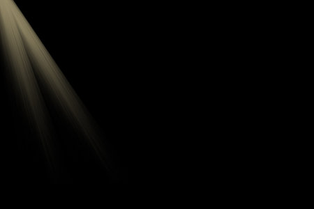 star with lens flare and bokeh effect made in 3d softwareの写真素材