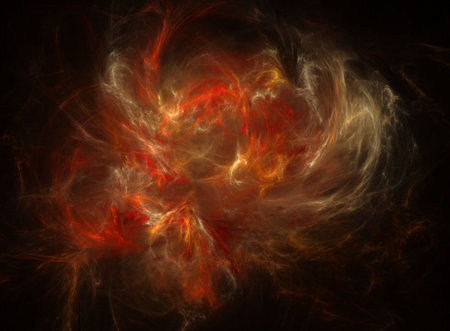 abstract fractal. Fractal art background for creative design. Decoration for wallpaper, desktop, poster, cover booklet. Print for clothes, t-shirt. creative illustration for designの写真素材