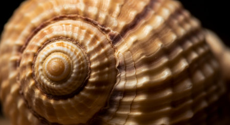 Seashells close-up macro photography. Sea shell background