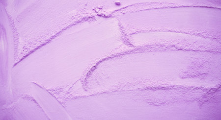 Purple nail polish texture as background, closeup of cosmetics product
