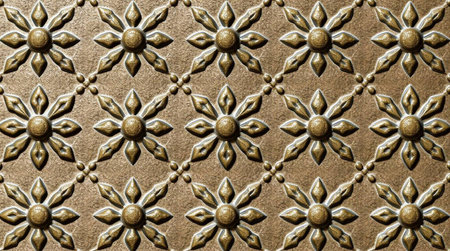 Metal texture with floral pattern. Abstract background and texture for design.の写真素材