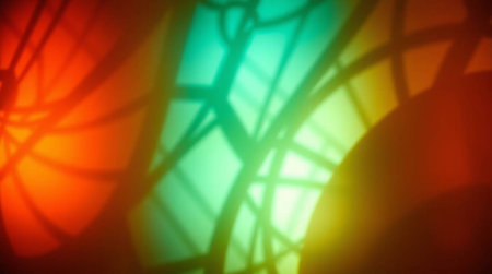 abstract colorful background with bokeh defocused lights and shadow