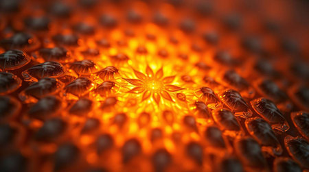 Abstract 3d rendering of chaotic fractal shape. Creative background design.の写真素材