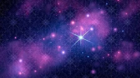 Abstract background with stars and snowflakes. Vector illustration for your design