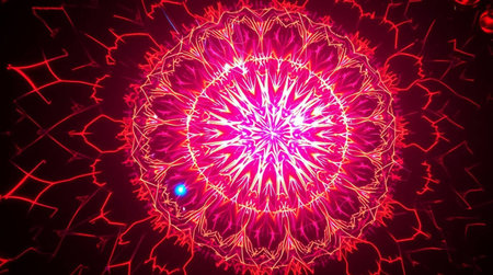 abstract fractal color background a computer-generated 2D illustrationの写真素材
