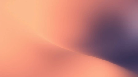 abstract background with smooth lines in orange and purple colors, soft focusの写真素材