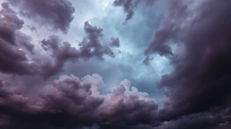 Dramatic sky with stormy clouds. Dramatic sky.の写真素材