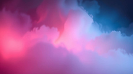 Colorful sky with clouds. Abstract background. 3D rendering illustration.の写真素材