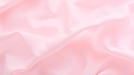 pink satin fabric texture background with some smooth folds in itの写真素材