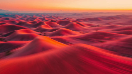 Sand dunes at sunset in the Namib desert, Namibiaの写真素材