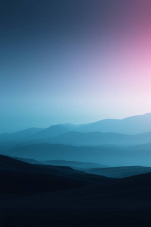 Mountain landscape. Sunset over the mountains. Natural background.の写真素材