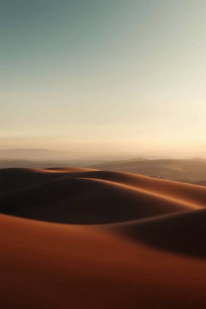 Sand dunes in the Sahara desert in Moroccoの写真素材
