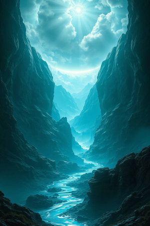 Mountain. 3D illustration.