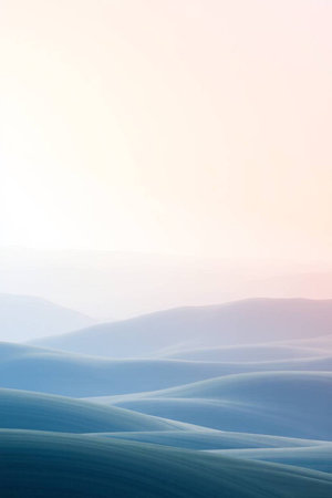 abstract background with smooth wavy linesの写真素材