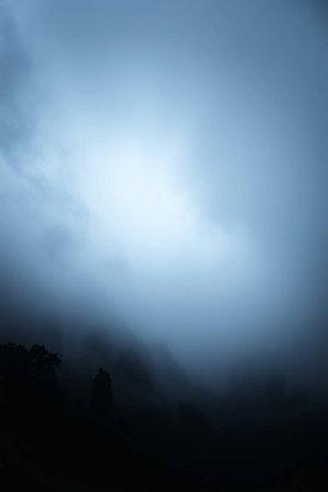 Foggy Landscapeの写真素材