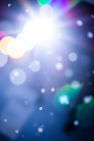 abstract background with bokeh defocused lights and shadow.の写真素材