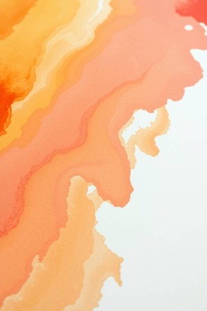 abstract orange watercolor background, can be used as a backgroundの写真素材